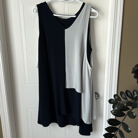 Sympli A-Line Dark Navy and light blue Size 16 - Picture 2 of 5